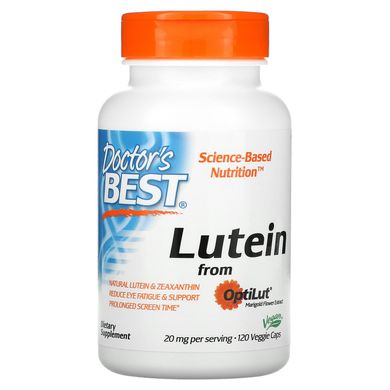Лютеїн Doctor's Best (Lutein with OptiLut) 10 мг 120 капсул