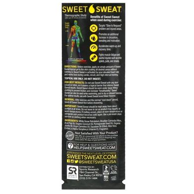 Тример для талії Sweet Sweat, розмір M, чорний і жовтий, Sports Research, 1 шт