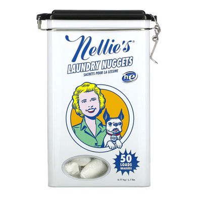 Порционные пакетики для стирки белья без запаха Nellie's (All-Natural Laundry Nuggets) купить в Киеве и Украине