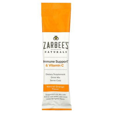 Підтримка імунітету з вітаміном С напій зі смаком апельсина Zarbee's (Immune Support & Vitamin C) 10 пакетів по 9.9 г