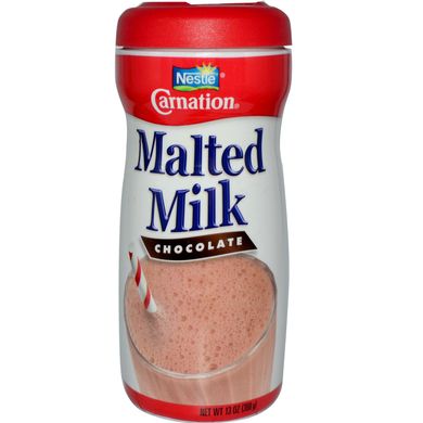 Солодове молоко, шоколад, Carnation Milk, 13 унції (368 г)