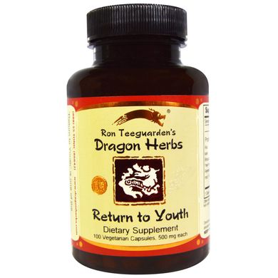 Тонизирующая формула Dragon Herbs (Return to Youth) 500 мг 100 капсул купить в Киеве и Украине