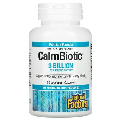 Natural Factors, Calm Biotic™, 3 Billion, 30 Vegetarian Capsules