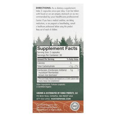 Mushroom energy booster based on military cordyceps, 60 capsules in vegetable shell