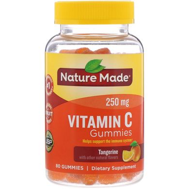 Жевательные витамины для взрослых, Витамин С со вкусом мандарина, Nature Made, 80 жевательных таблеток купить в Киеве и Украине