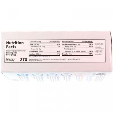 Батончики з рослинним білком морська сіль карамель для веганів Garden of Life (Protein Bar Sport) 12 шт. по 70 г