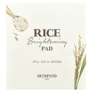 SKINFOOD, Rice Brightening Pad, 60 Pads купить в Киеве и Украине