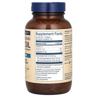 Alaskan fish oil Wileys Finest (Wild Alaskan Fish Oil) 1250 mg 120 capsules