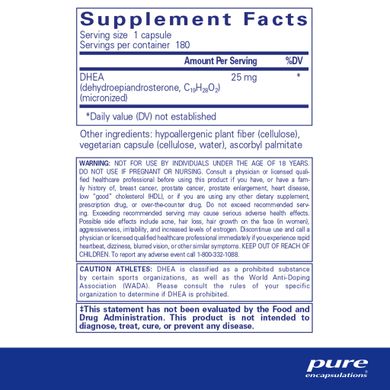 ДГЕА Pure Encapsulations (DHEA) 25 мг 180 капсул