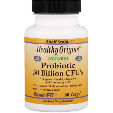 Пробіотики Healthy Origins (Probiotic 30 Billion CFU) 30 млрд КУО 60 капсул