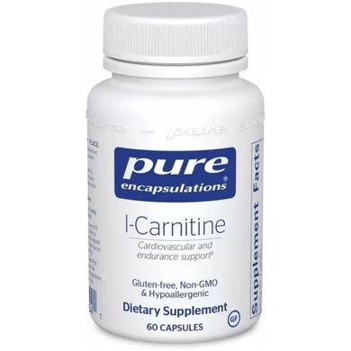 Л-карнитин Pure Encapsulations (L-Carnitine) 680 мг 60 капсул купить в Киеве и Украине