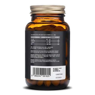 Кальцій 600 + вітамін Д3 + цинк з вітаміном К1 Grassberg Calcium 600 D3 Zn K 90 таблеток