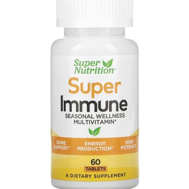 Мультивитамины для укрепления иммунитета Super Nutrition (Super Immune) 60 таблеток купить в Киеве и Украине
