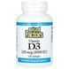 Витамин D3 Natural Factors (Vitamin D3) 5000 МЕ 120 гелевых капсул фото