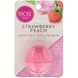 Бальзам для губ с клубничным персиком, Super Soft Shea Lip Balm, Strawberry Peach, EOS, 7 г фото
