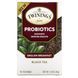 Twinings, Чорний чай з пробіотиками, англійський сніданок, 18 чайних пакетиків, 1,59 унції (45 г) фото