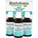 BodyAnew, гомеопатическое очищающее и детоксикационное средство, MediNatura, 3 бутылочки, каждая 1,69 ж.унц. (50 мл) фото