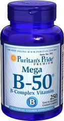 Витамин В-50 комплекс Puritan's Pride (Vitamin B-50 Complex) 250 капсул купить в Киеве и Украине
