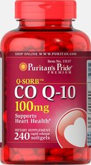 Коензим Q-10 Q-SORB ™, Q-SORB ™ Co Q-10, Puritan's Pride, 100 мг, 240 капсул