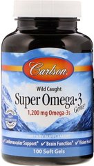 Рыбий жир Carlson Labs (Super Omega-3) 1200 мг 100 капсул купить в Киеве и Украине