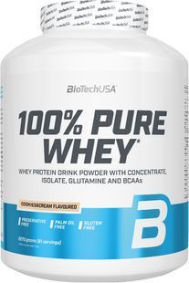 Протеїн 100% Pure Whey BioTech 2.27 кг Печиво - Крем