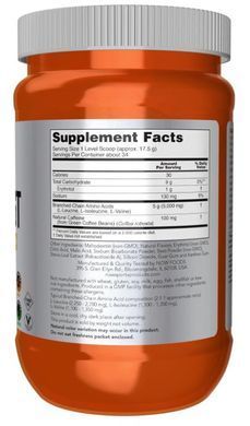 Explosive Powder BCAA Now Foods (BCAA Blast Powder) flavor tropical punch 600 g