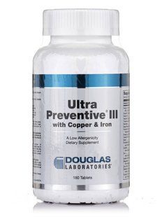 Multivitamins with Copper Douglas Laboratories (Ultra Preventive III with Copper) 180 tablets