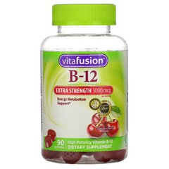 Вітамін В12 VitaFusion (Extra Strength B-12) 3000 мкг 90 жувальних таблеток
