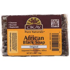 Африканское черное мыло, оригинал, Okay, 5,5 унций (156 г) купить в Киеве и Украине
