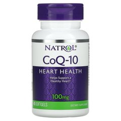 Natrol, CoQ-10, 100 мг, 45 мягких таблеток купить в Киеве и Украине