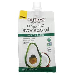 Nutiva, Органическое масло авокадо, смесь масел MCT, 12 жидких унций (355 мл) купить в Киеве и Украине