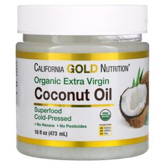 Кокосова олія California Gold Nutrition (Coconut Oil) 473 мл