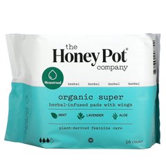 The Honey Pot Company, Органічні серветки на травах з крилами, 16 штук