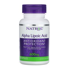 Альфа-липоевая кислота Natrol (Alpha Lipoic Acid) 600 мг 30 капсул купить в Киеве и Украине
