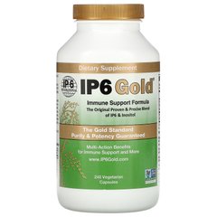IP-6 International, IP6 Gold, формула для поддержки иммунитета, 240 вегетарианских капсул купить в Киеве и Украине