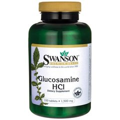 Глюкозамін HCl, Glucosamine HCl, Swanson, 100 таблеток