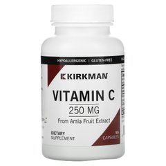 Органический витамин C Kirkman Labs (Vitamin C) 250 мг 90 капсул купить в Киеве и Украине