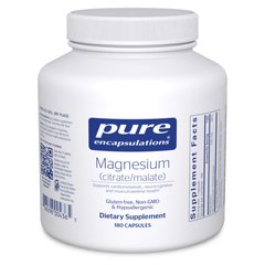 Магній Цитрат Малат Pure Encapsulations (Magnesium Citrate Malate) 180 капсул