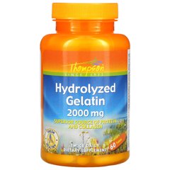 Гидролизованный желатин Thompson (Hydrolyzed Gelatin) 2000 мг 60 таблеток купить в Киеве и Украине