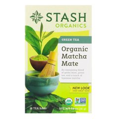 Зелений чай, органічний чай маття, Stash Tea, 18 чайних пакетиків, 1,2 унц (36 г)