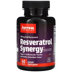 Ресвератрол спільної дії Jarrow Formulas (Resveratrol Synergy) 200 мг 60 таблеток