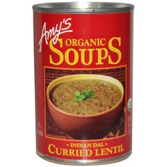 Супы, Индийский суп "Дал" с карри и чечевицей, Amy's, 14.5 унций (411 г) купить в Киеве и Украине