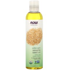 Кунжутна олія Now Foods (Sesame Seed Oil Solutions) 237 мл