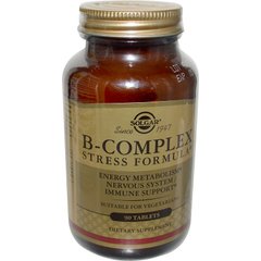 В-комплекс стрес формула Solgar (B-Complex Stress Formula) 90 таблеток