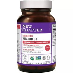 Ферментированный витамин Д3 New Chapter (Fermented Vitamin D3) 30 таблеток купить в Киеве и Украине
