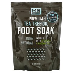M3 Naturals, Преміум засіб для замочування ніг з олією чайного дерева, 16 унцій (1 фунт)