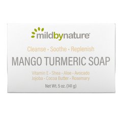 Мило з куркумою з манго, Mango Turmeric Soap Bar, Mild By Nature, 5 унцій (141 г)