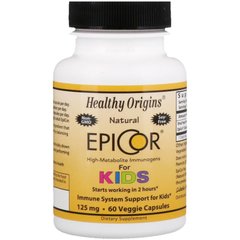 Эпикор для детей, EpiCor for Kids, Healthy Origins, 125 мг, 60 капсул купить в Киеве и Украине