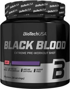 Передтренувальний комплекс Black Blood BioTech 300 г Синій виноград купить в Киеве и Украине