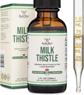 Расторопша органический экстракт Double Wood (Milk Thistle Drops) 30 мл купить в Киеве и Украине